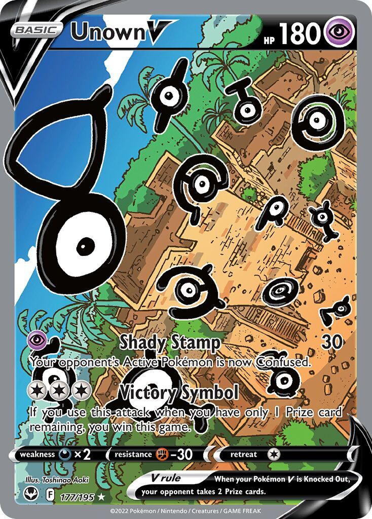 Unown V 177/195 - Silver Tempest