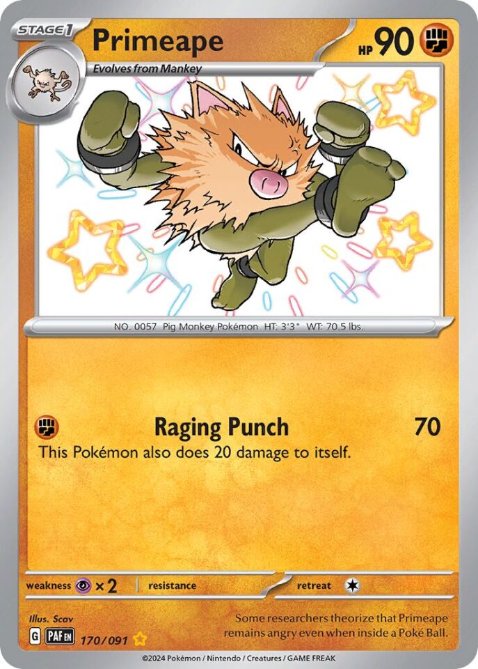 Primeape 170/091 - Paldean Fates