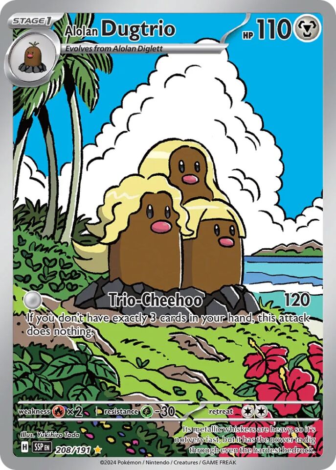 Alolan Dugtrio 208/191 - Surging Sparks