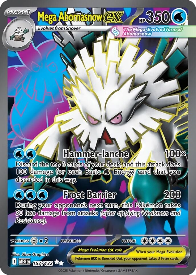 Mega Abomasnow ex 157/132 - Mega Evolution