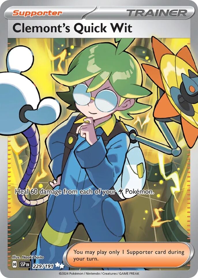 Clemont's Quick Wit 229/191 - Surging Sparks