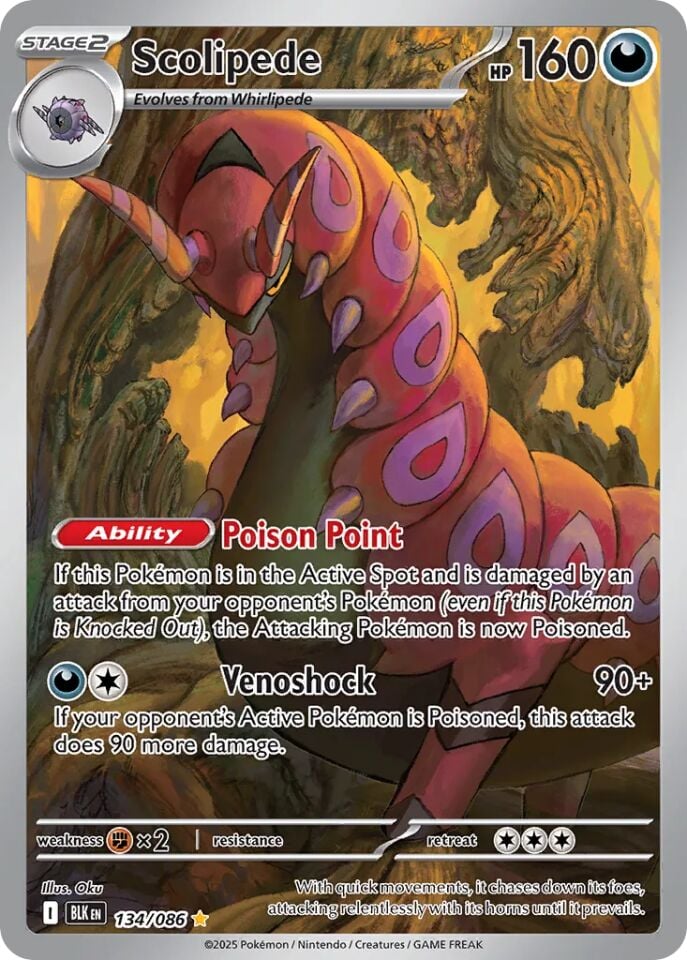 Scolipede 134/086 - Black Bolt